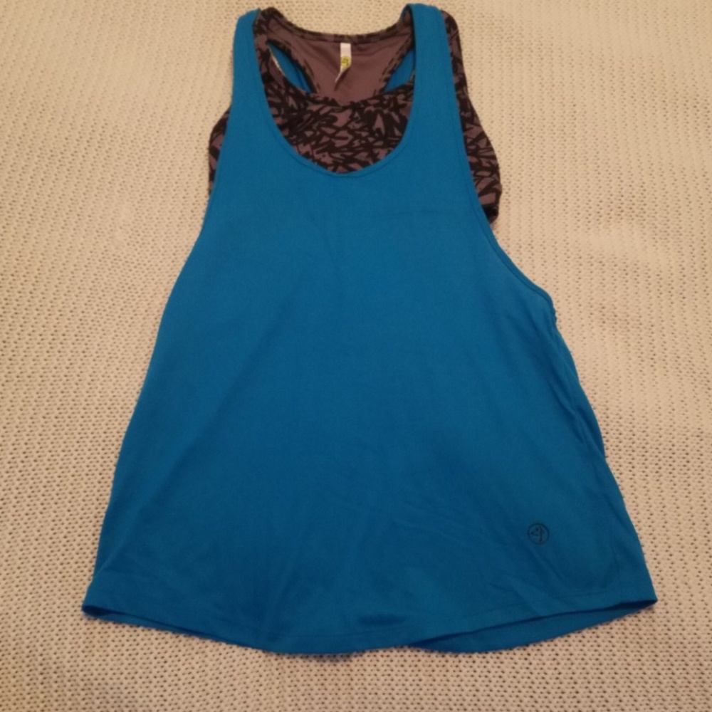 Blue zumba racerback